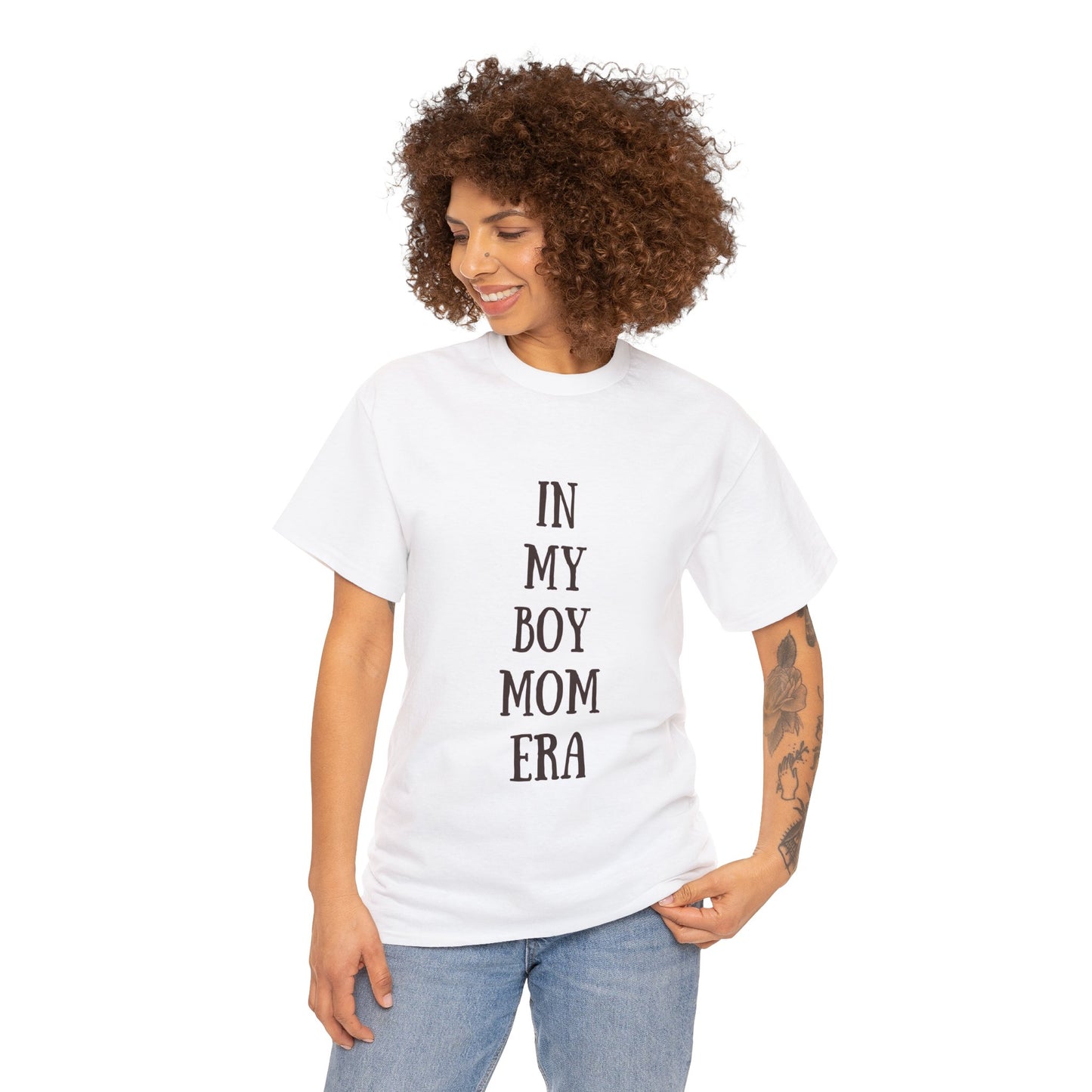 In My Boy Mom Era Graphic Text | Heavy Cotton Tee