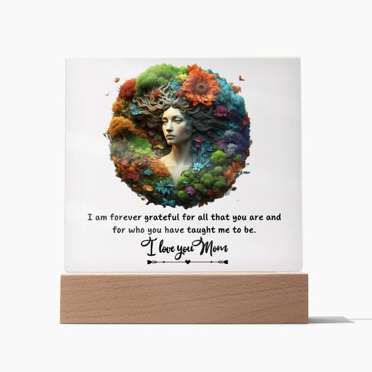 I love You Mom | Square Acrylic Plaque