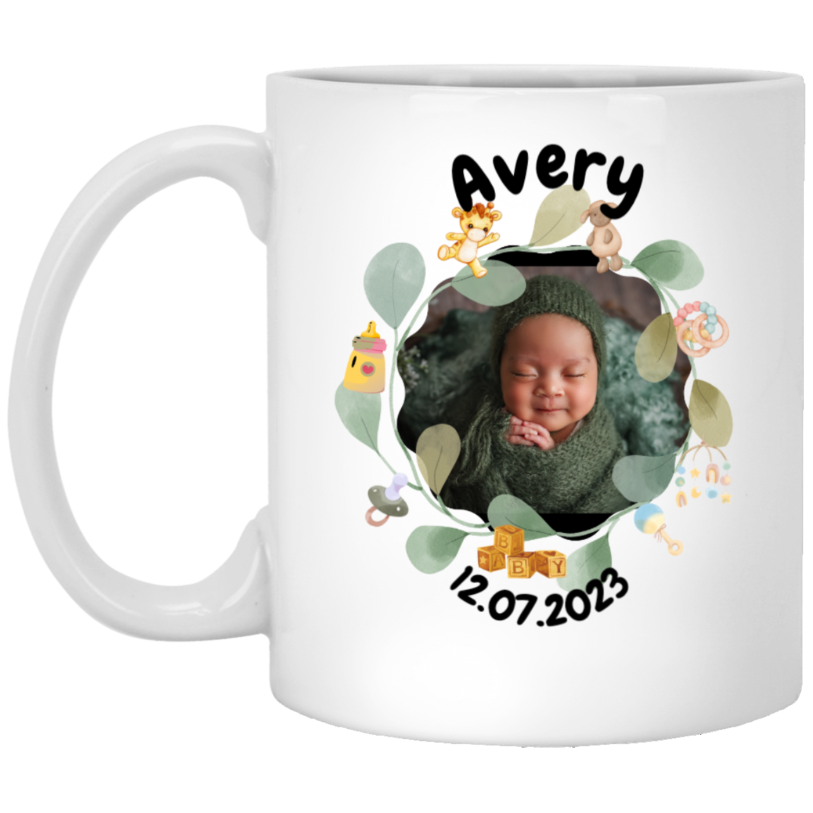 New Mom Personalizable Mug | High Quality Gloss Ceramic Mug