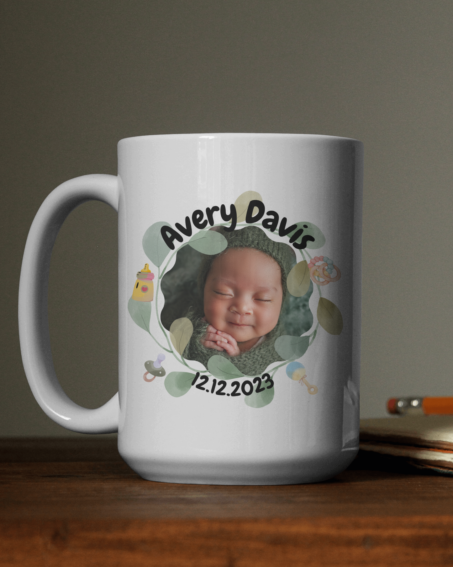 New Mom Personalizable Mug | High Quality Gloss Ceramic Mug