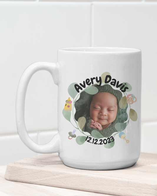 New Mom Personalizable Mug | High Quality Gloss Ceramic Mug