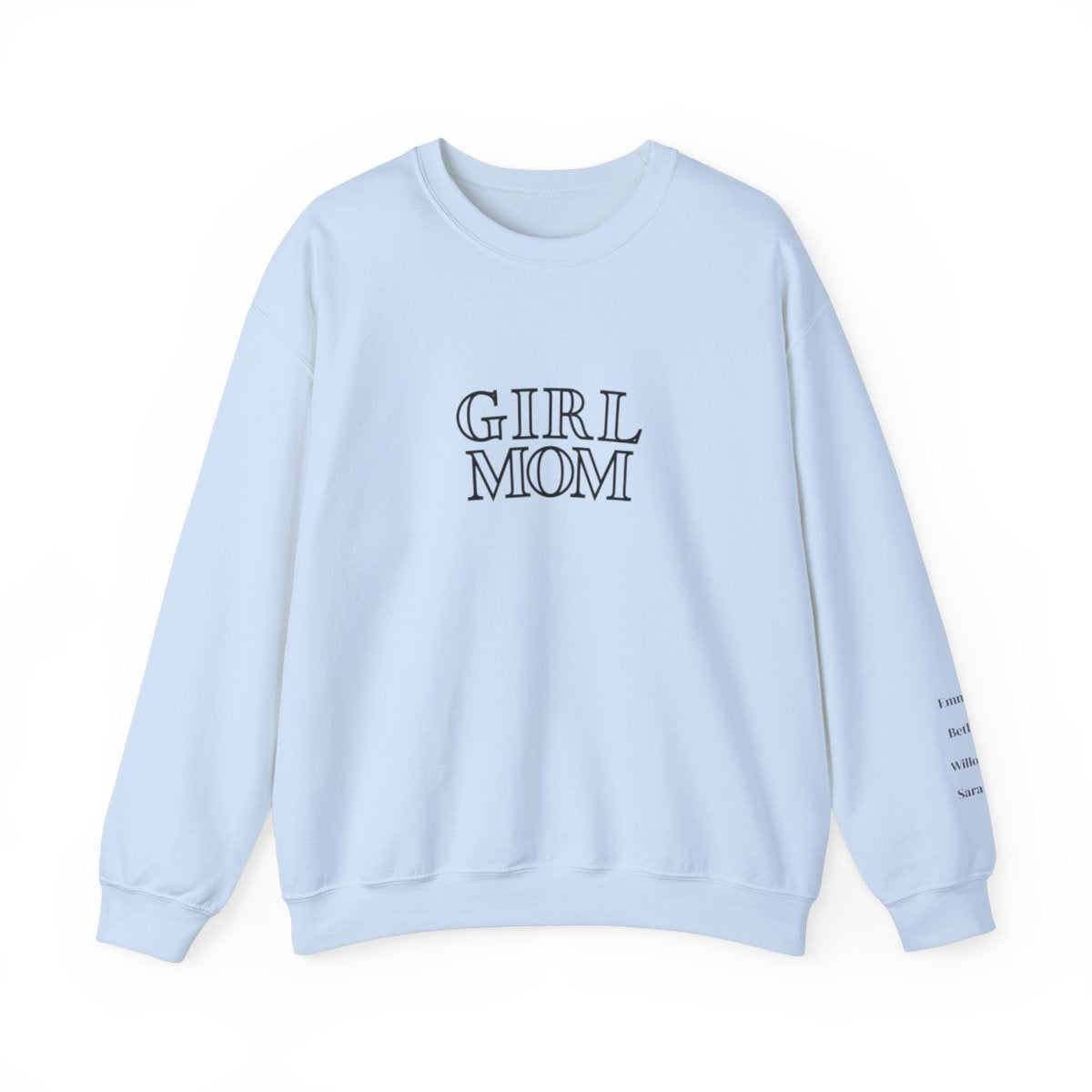 Personalized Girl Mom Heavy Blend™ Crewneck Sweatshirt