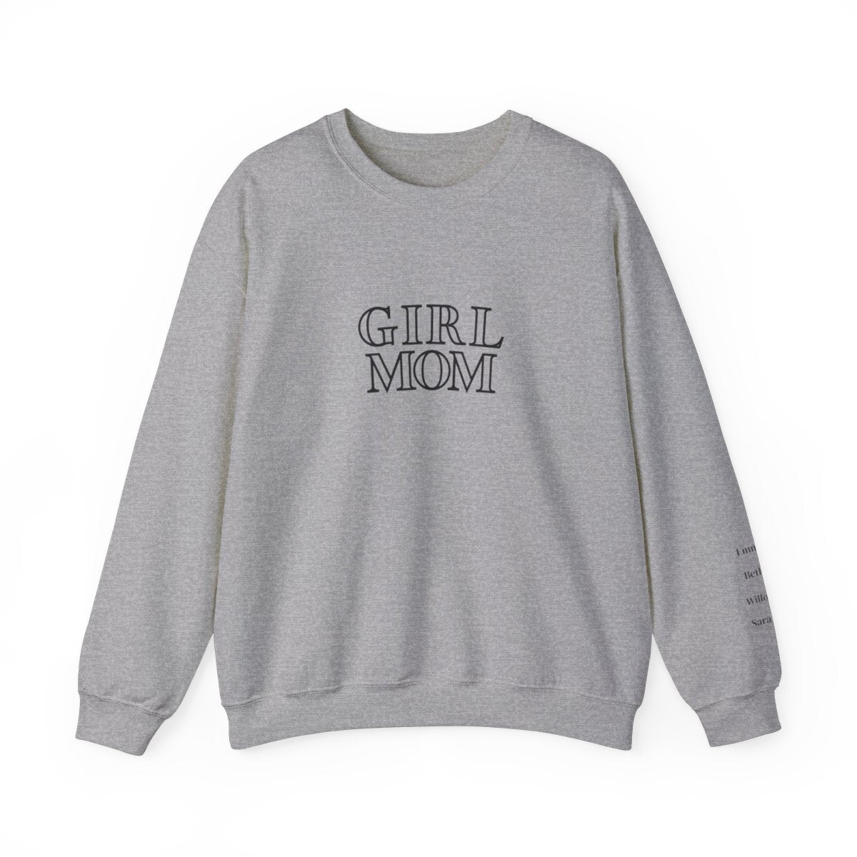 Personalized Girl Mom Heavy Blend™ Crewneck Sweatshirt