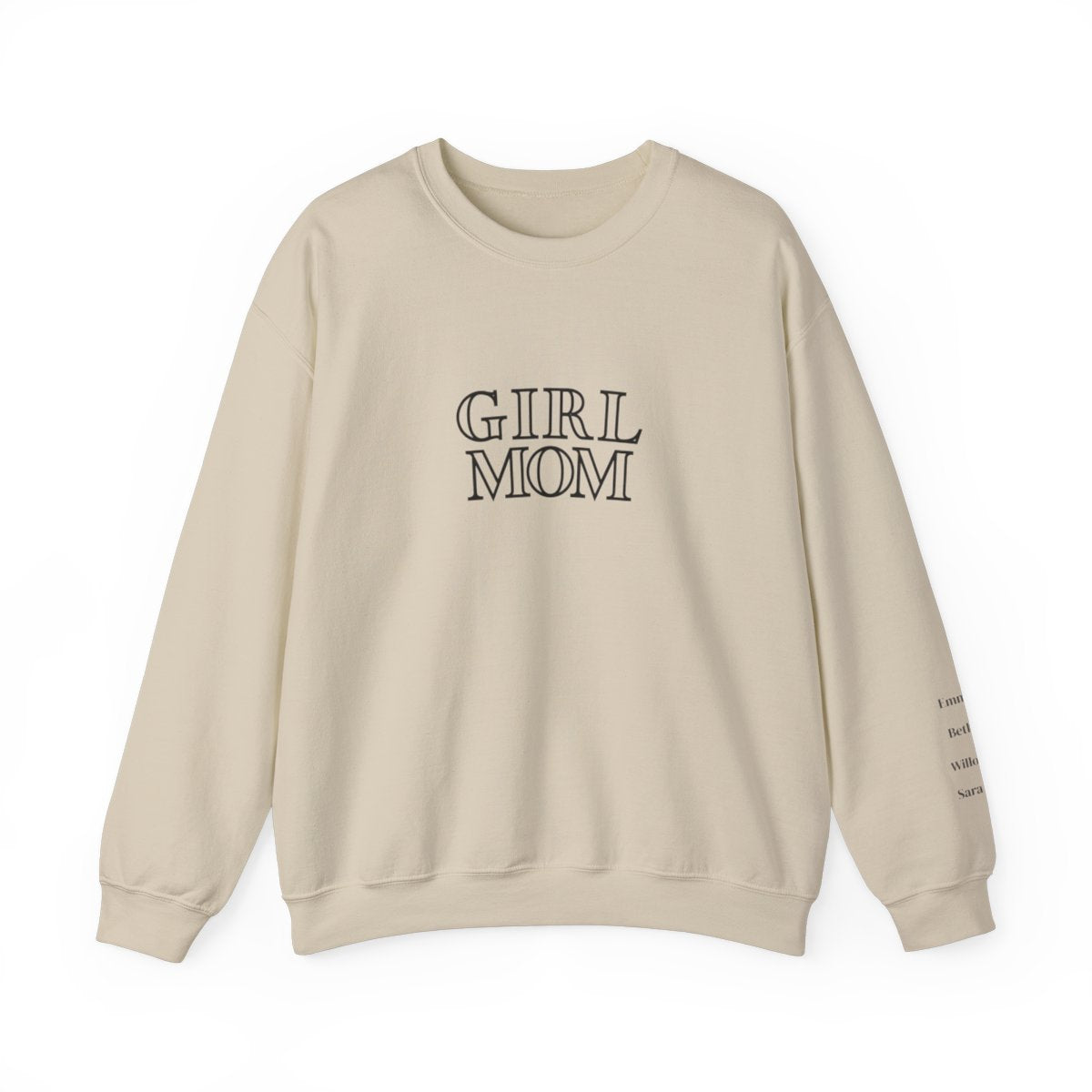 Personalized Girl Mom Heavy Blend™ Crewneck Sweatshirt