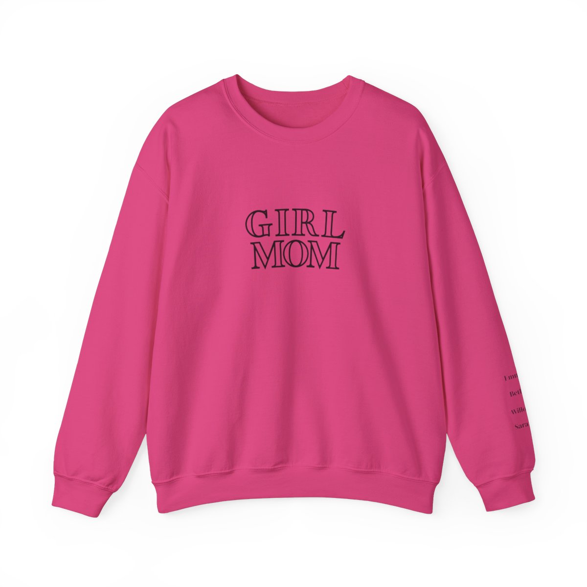 Personalized Girl Mom Heavy Blend™ Crewneck Sweatshirt