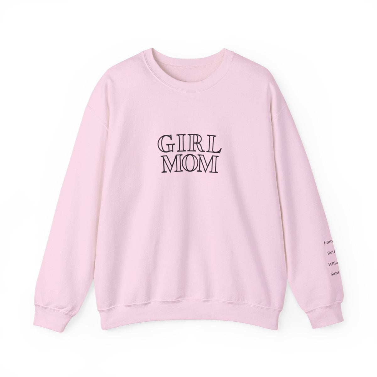 Personalized Girl Mom Heavy Blend™ Crewneck Sweatshirt